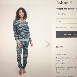 Splendid Camo Star Sleepwear